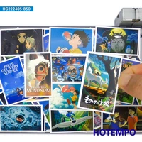 50pcs hayao miyazaki anime movie poster cartoon waterproof sticker for child bike notebook motorcycle phone laptop stickers toys