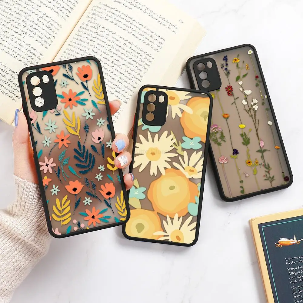 

Vintage Leaves Flower Case For Huawei P30 Pro P40 Lite P50 Honor 50 Pro 10X Lite 10i 9X 9A 8X 8A 20 Y9 Y6 2019 P Smart Z Case