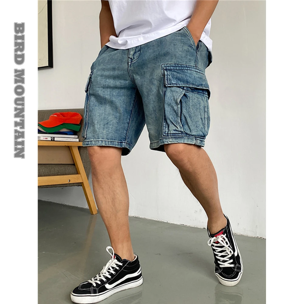 

Summer Fashion Streetwear High Quality Denim Cargo Shorts Men Clothing Korean Straight Jeans Harajuku High Quality Casual Shorts