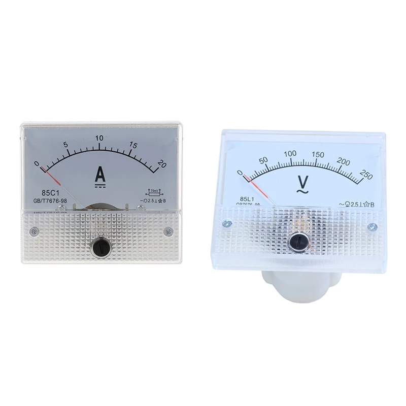 2 шт. аксессуары: 1 аналоговый 85L1 переменный ток 250 В панельный вольтметр