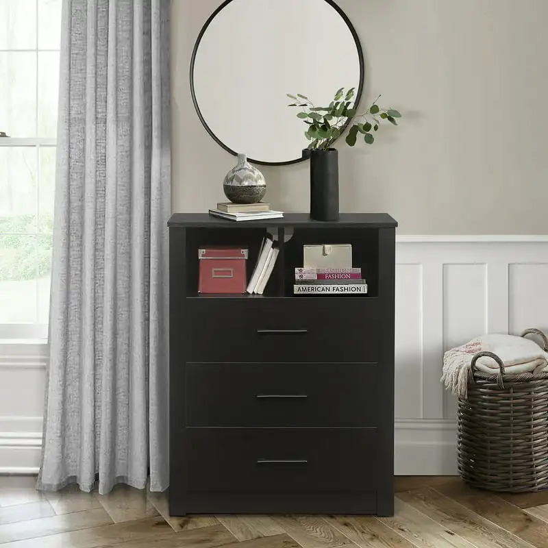 

Dresser with , Black Oak, by Living Essentials