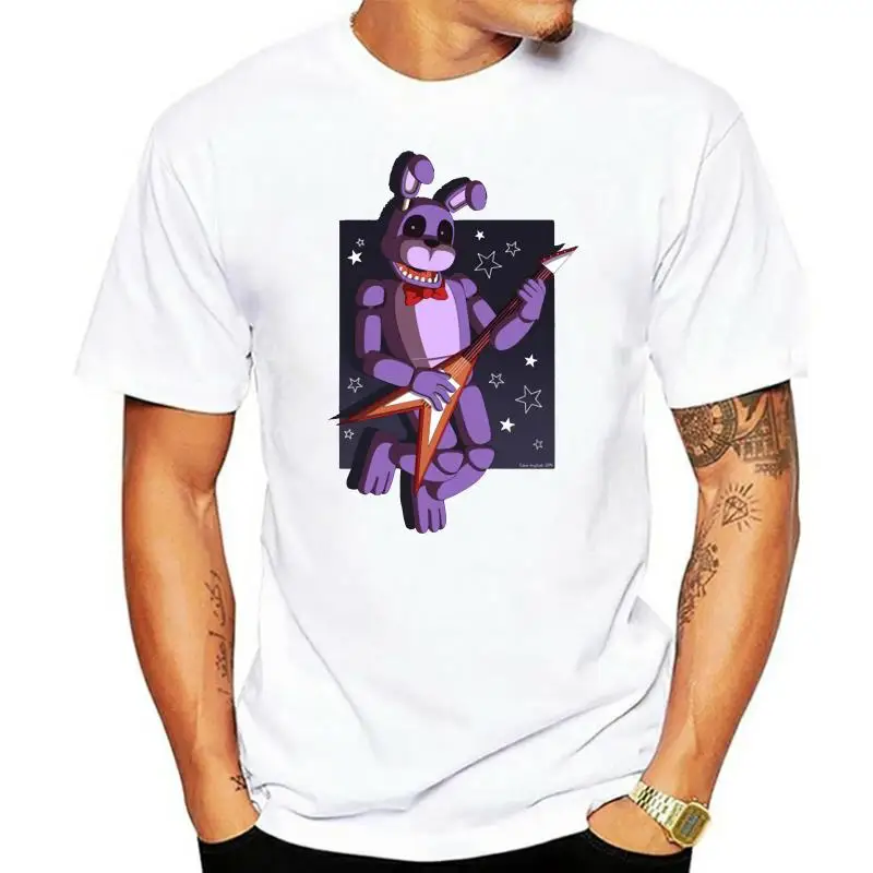 Футболка Fnaf Bonnie модная весенняя милая хлопковая новинка рубашка с круглым