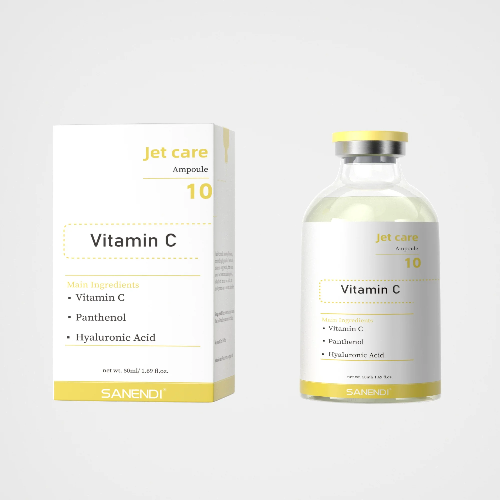 Фото 2 в 1, сыворотка Salmon DNA & Jet Care VC, укрепляющая, уход за глубокой кожей, увлажняющая, отбеливающая ампула, антивозрастной, отбеливающий набор для лица №5