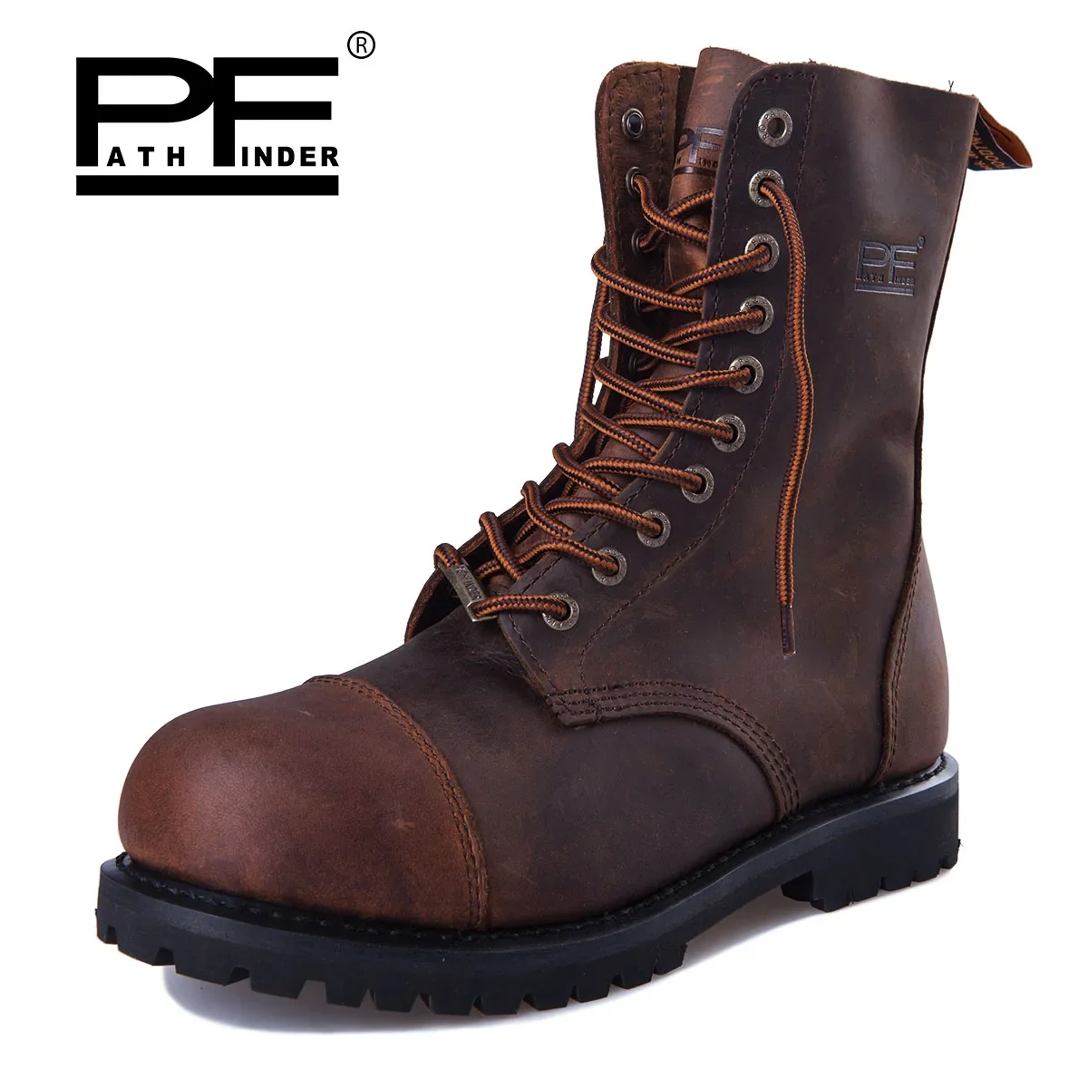 Мужские модные мотоциклетные ботинки из натуральной кожи винтажные рабочие Goodyear