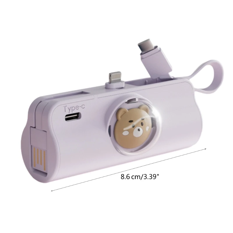 DXAB TypeC Mini Корпус Карманный чехол для зарядного устройства мобильного