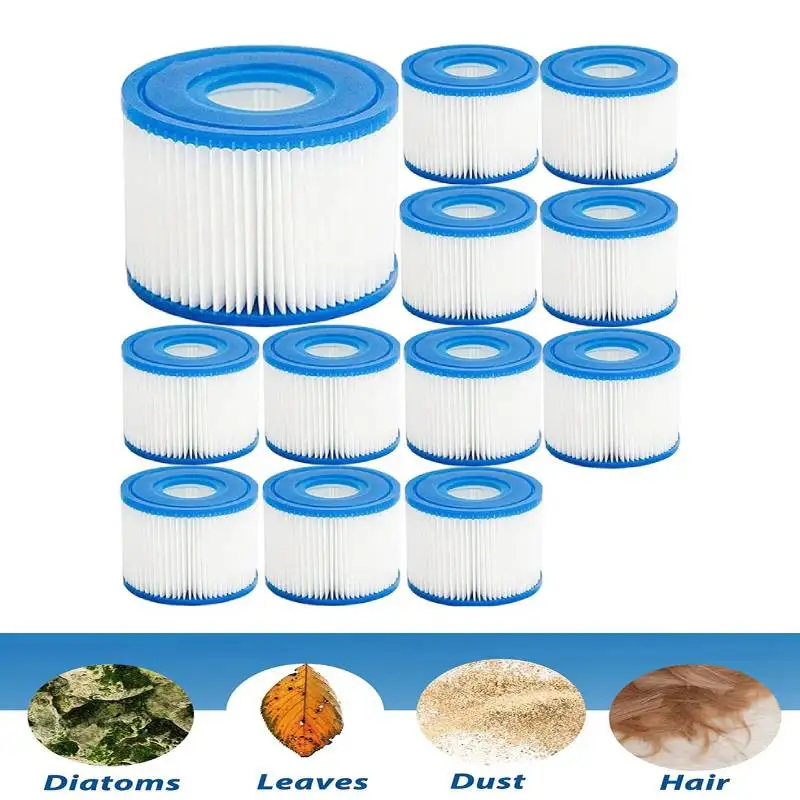 

Фильтрующий картридж для горячей ванны типа VI для Bestway,Lay-Z-Spa,Coleman Saluspa 90352E, 58323E, 58323 насос для бассейна, 12 шт.