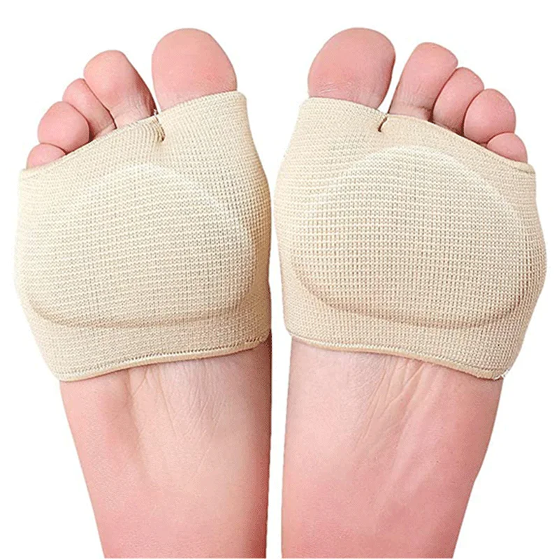 Фото Силиконовые гелевые стельки для обуви, Metatarsal вставка в переднюю часть стопы для женщин и мужчин, подушечки для стоп при вальгусной деформации, корректор вальгусной деформации носков №1