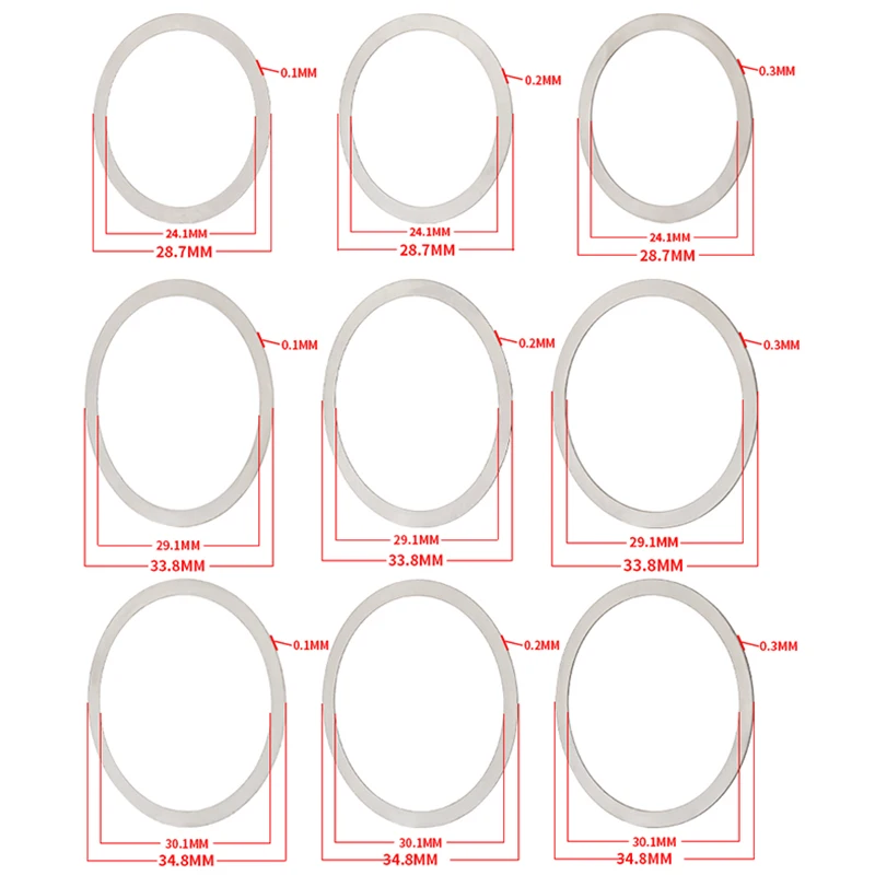 Шайб коленчатого вала MUQZI для велосипеда BB30 BB86 BB91 BB92 PF30 5 шт