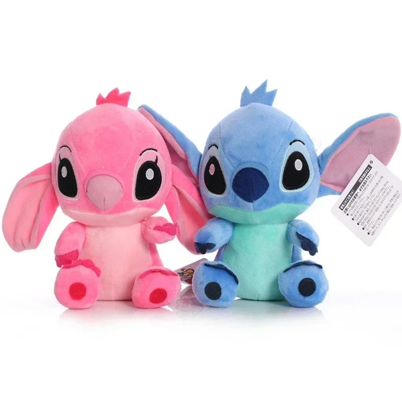 

20cm Disney Lilo & Stitch Couple Models Cartoon Stuffed Plush Dolls Anime Plushs Baby Toys Pendant Toy Kawaii Kids Birthday Gift