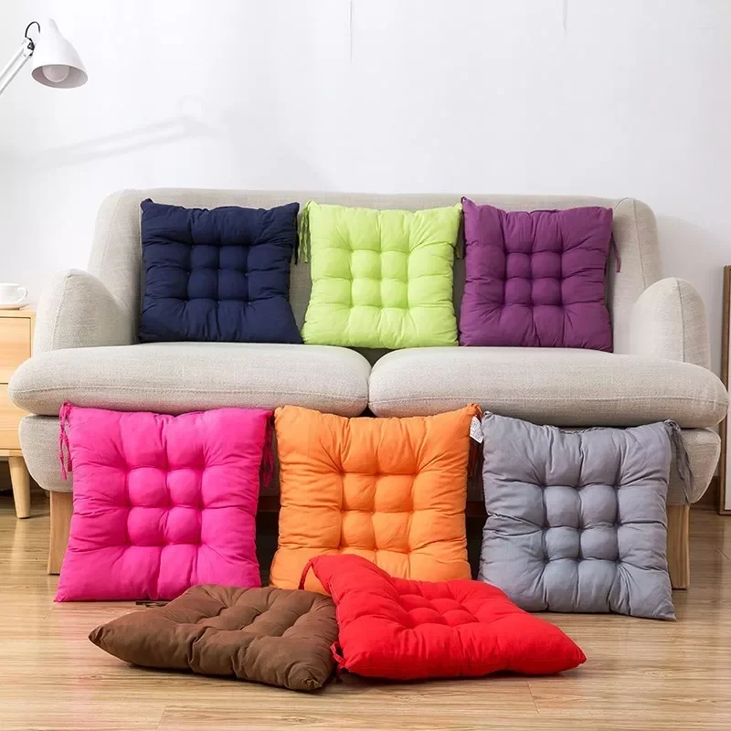 Square Chair Upholstered Sanded Seat Cushion Restaurant Terrace Home Office Outdoor Garden Sofa Hip Protector |