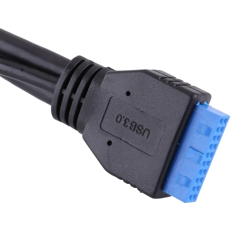 Разветвитель USB3.0 от 1 до 2 19-контактный удлинительный кабель USB для материнской