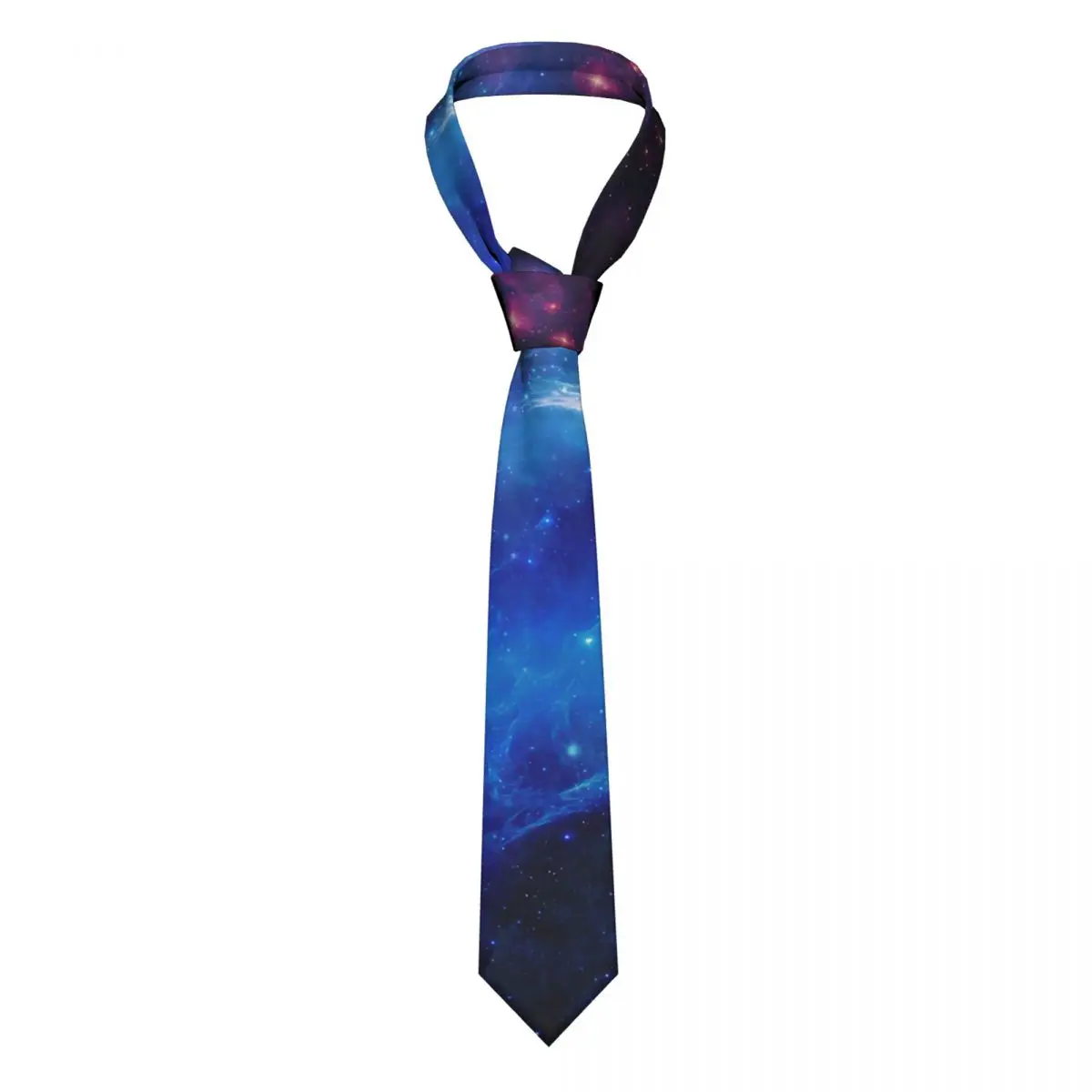 

Blue Galaxy Tie Outer Space Print Man Pattern Neck Ties Gift Shirt Business 8CM Cravat