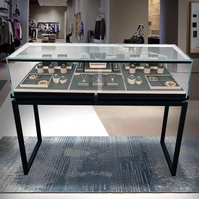 На заказ. Современная стеклянная витрина для ювелирных изделий на заказ из