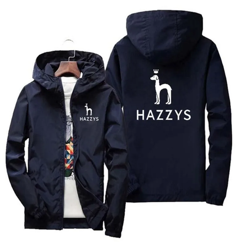 

2022 new fashion HAZZYS men's and women's casual thin windbreaker jacket men's jacket sports windbreaker large size S-7XL