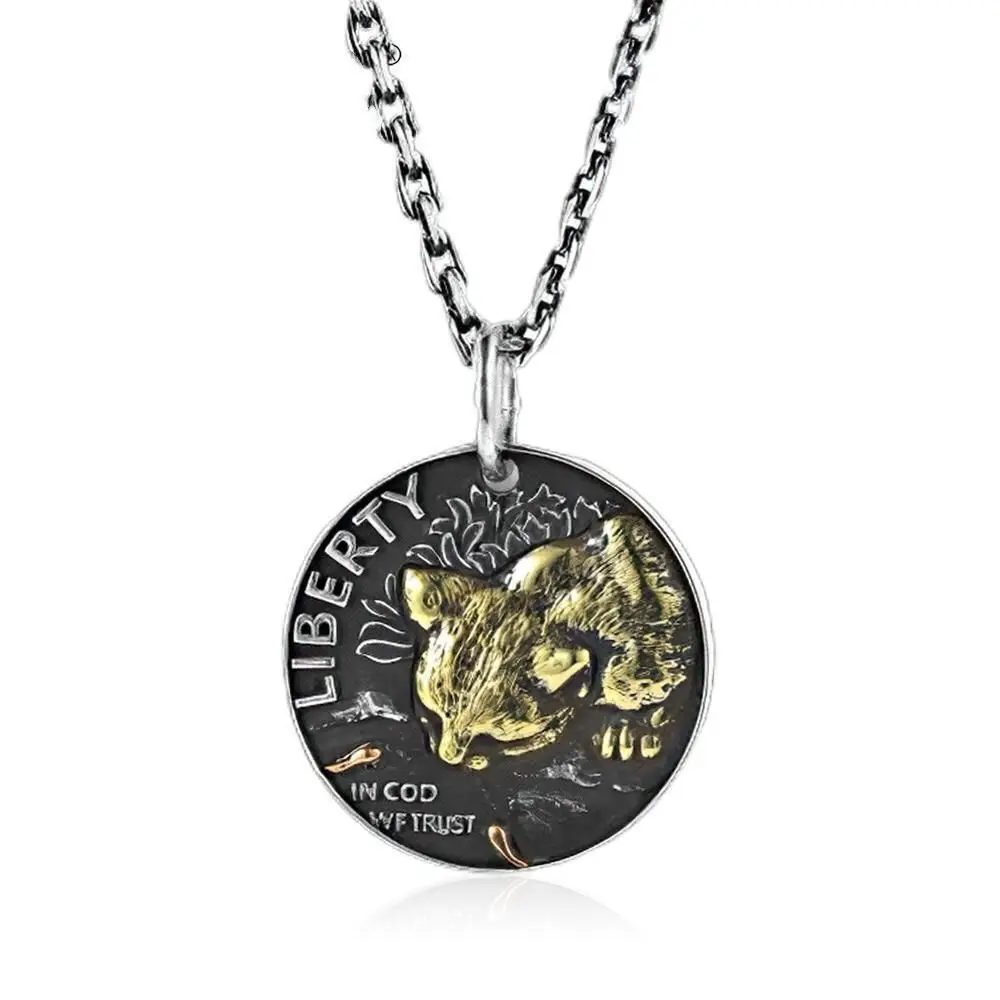 

Vintage Personalized Cat Necklace Fashion Embossed Round Pendant Banquet Jewelry Accessories Gift