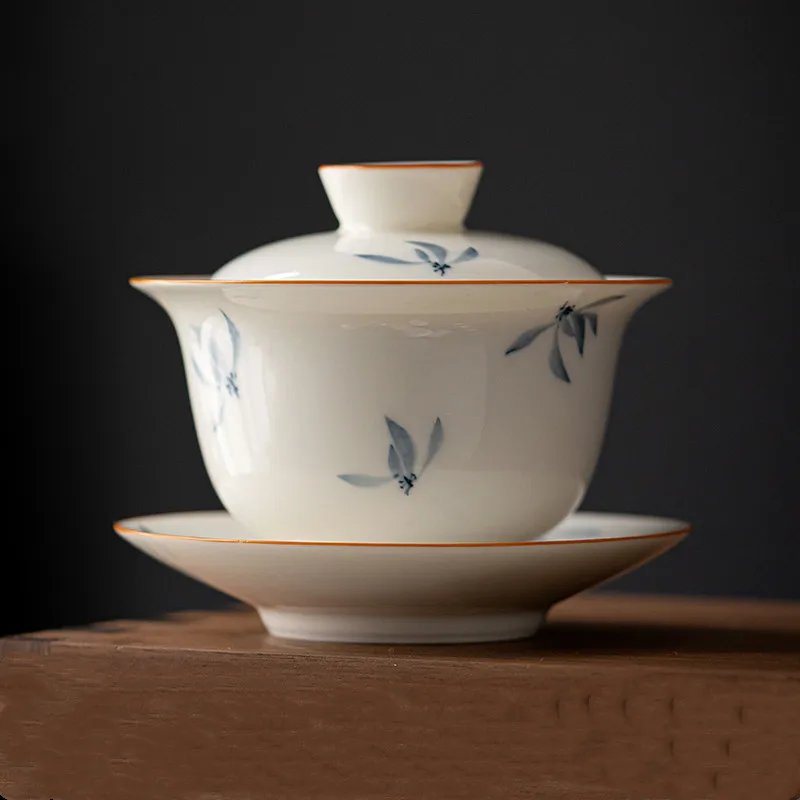 

Керамический гайвань BRTRINBSY TEA с рисунком орхидеи 150 мл