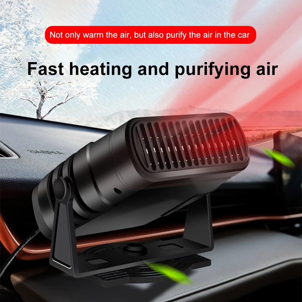 

Электрический охлаждающий обогреватель 12 В/24 В, безопасный тихий портативный зимний антизапотеватель, энергосберегающий, вращается на 360 г...