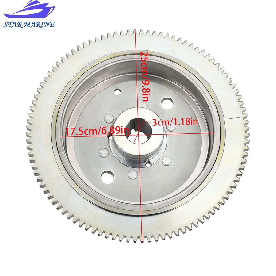688-85550 Электрический маховик для Yamaha подвесной мотор 2T 75HP 85HP 90HP Parsun T85-05000400W 688-85550-00