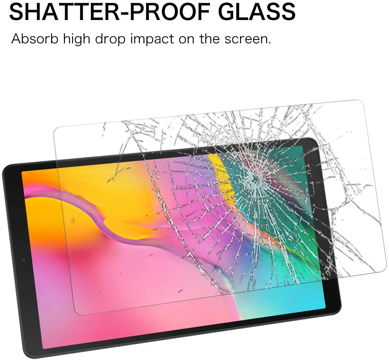 2pcs tempered glass for samsung galaxy tab a 10 1 2019 sm t510 sm t515 hd screen protector 9h 0 25mm tablet protective film free global shipping