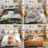 3d baby cat bedding set lovely animals lover duvet cover with pillowcase quilt covers euro size 23pcs bedclothes home textile