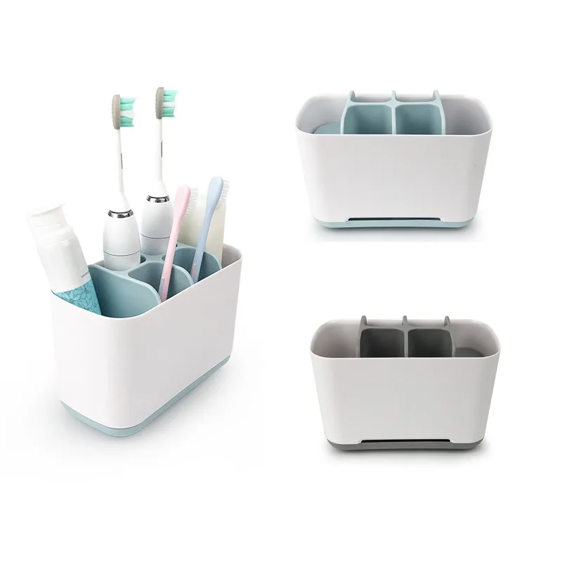 

Electric Toothbrush Holder Bedroom Storage Shelf Plastic Containers Baskets Home Organizer Accessories Makeup Dental Brush Rack