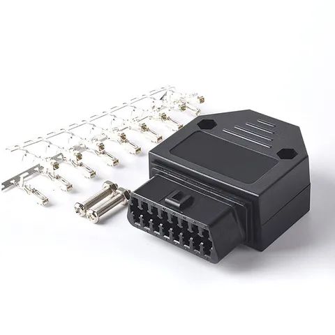 OBD2 16-контактный разъем «мама/папа» Разъем OBD2 Разъем OBDII Автомобильный сканер OBD 2 Корпус адаптера-удлинителя