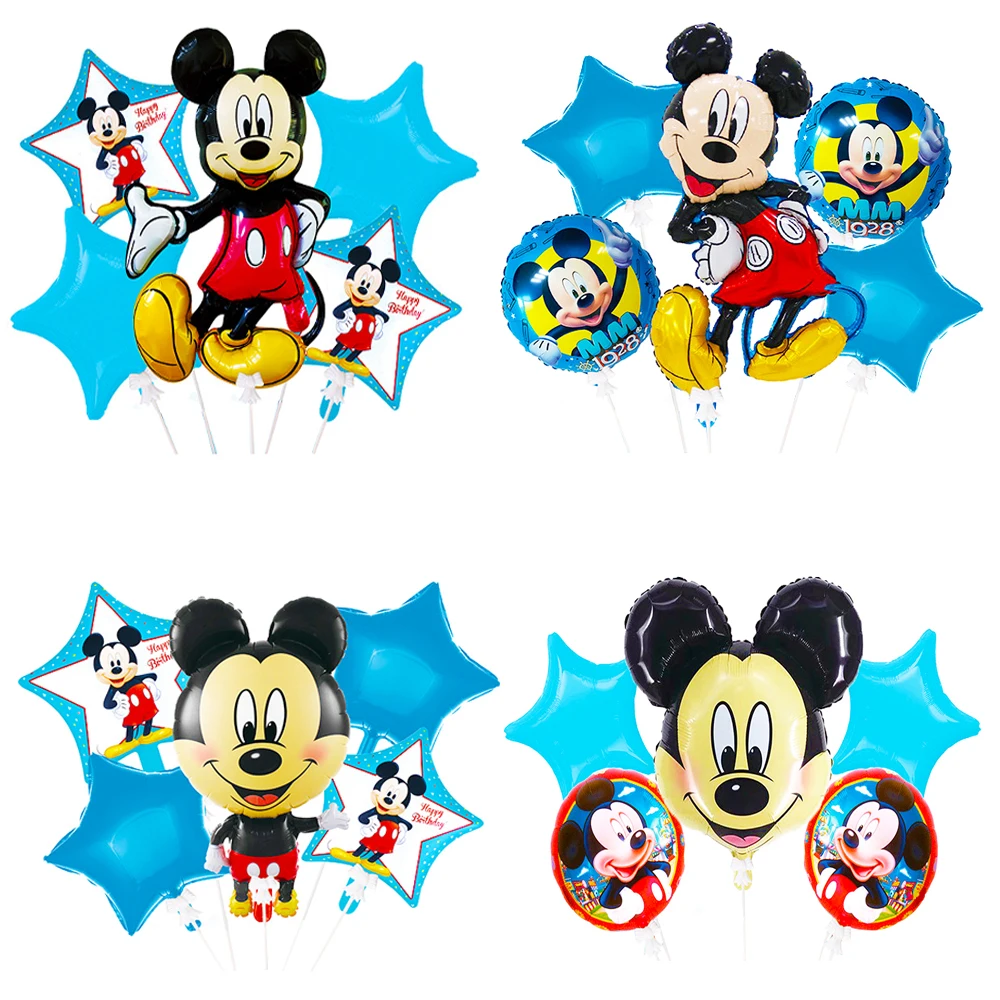 5 шт. латексные воздушные шары Микки Маус 32 дюйма
