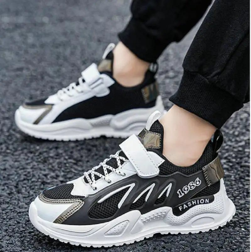 Four Seasons Children's Fashion Sports Shoes Boys' Running Leisure Breathable Outdoor Kids Shoes Lightweight Sneakers Shoes