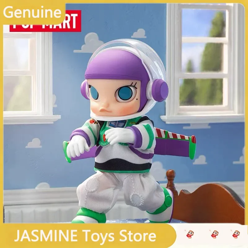 Фото Оригинальная коллекционная фигурка POP MART MOLLY × BUZZ LIGHTYEAR & WOODY с подвижными суставами, настольное украшение, премиум-подарок, индивидуальный дизайн №3