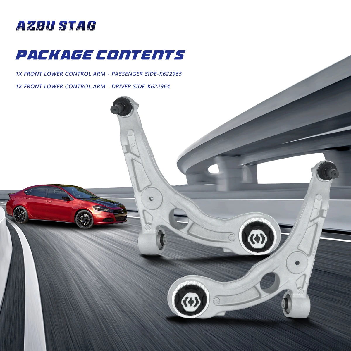 Azbudeer 2 шт. передняя нижняя левая правая фотосессия набор для Dodge рычаг управления