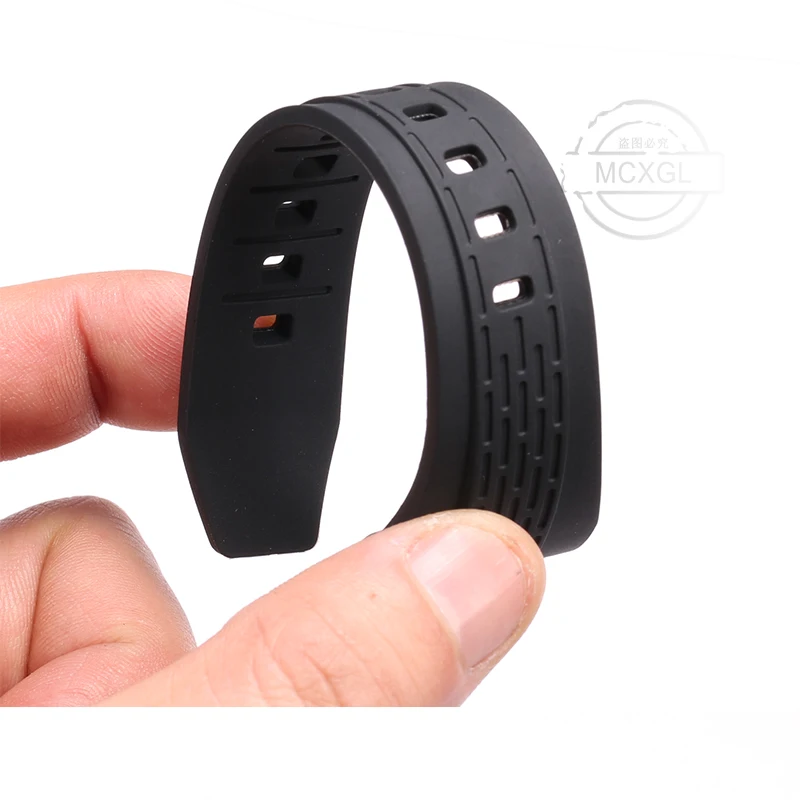 Rubber Strap Suitable for SEIKO VELATURA/SRH series SPC007 Men' Sports Waterproof Silicone Band 26mm Wristband Watch Accessories