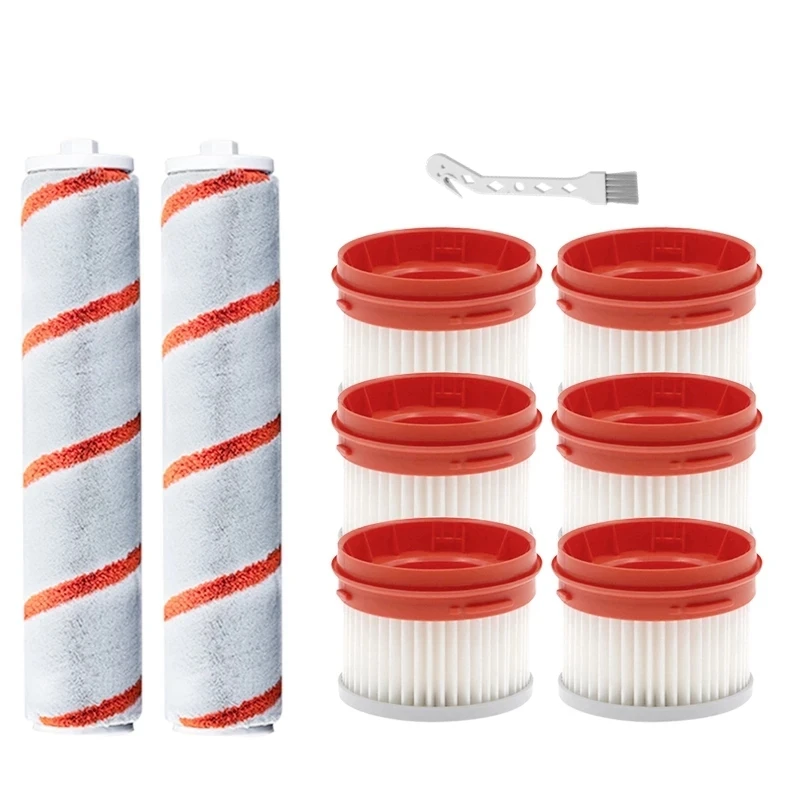 

Top Deals 9Pcs Replacement Kit For Xiaomi Dreame V9 V9 Pro V10 Handheld Cordless Vacuum Cleaner Parts HEPA Filter Roller Brush