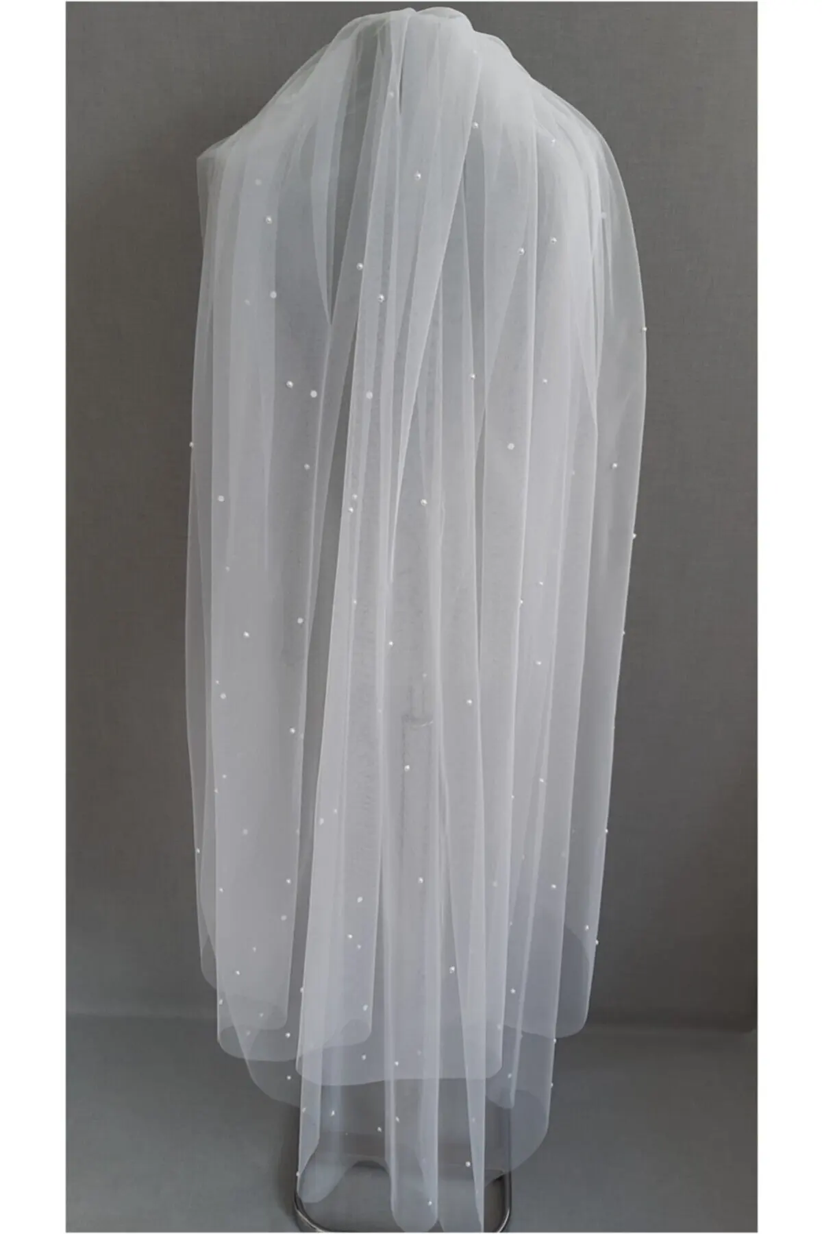 

2022 new White Dream Tulle Pearl Double Layer Wedding Veils Adana Prom Wedding Bridal Accessory Marriage