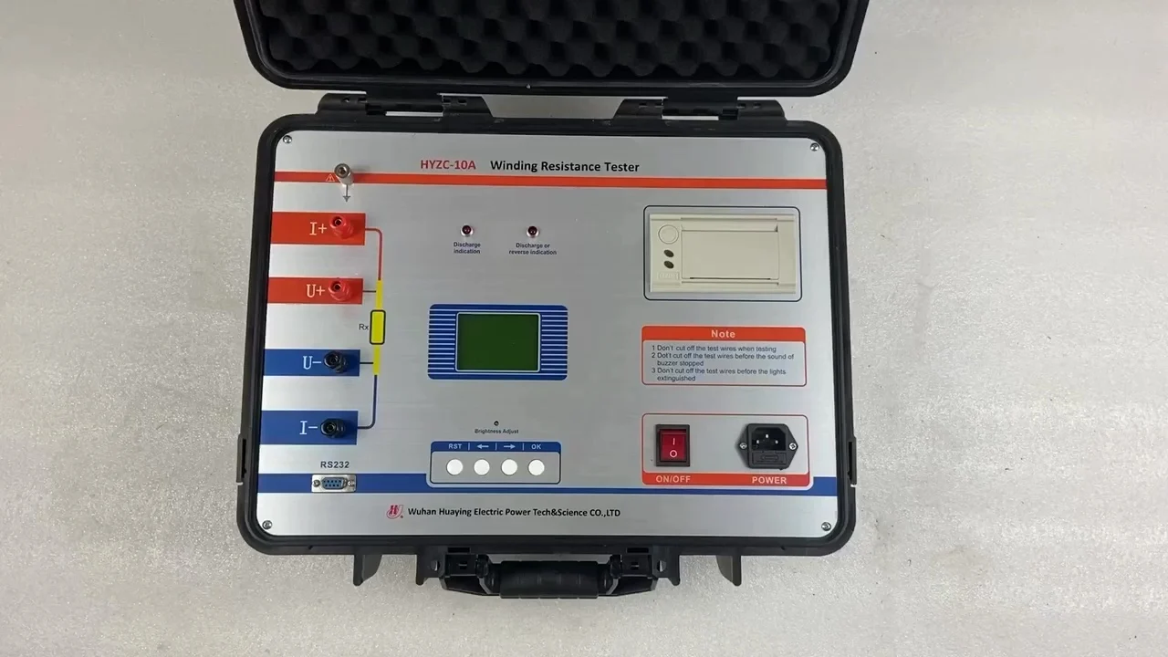 

10A DC Power Transformer Winding Resistance Tester