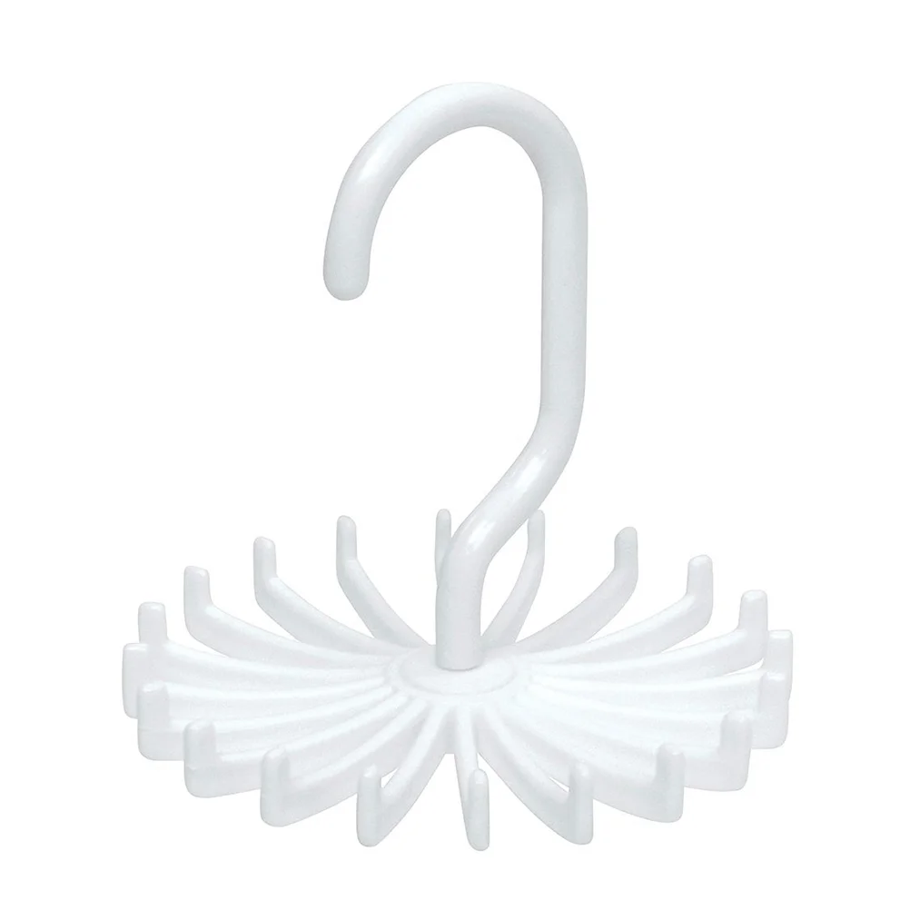

Multifunction Non-slip 360 Degrees Rotating Scarf Tie Hanger Rack Organizer )