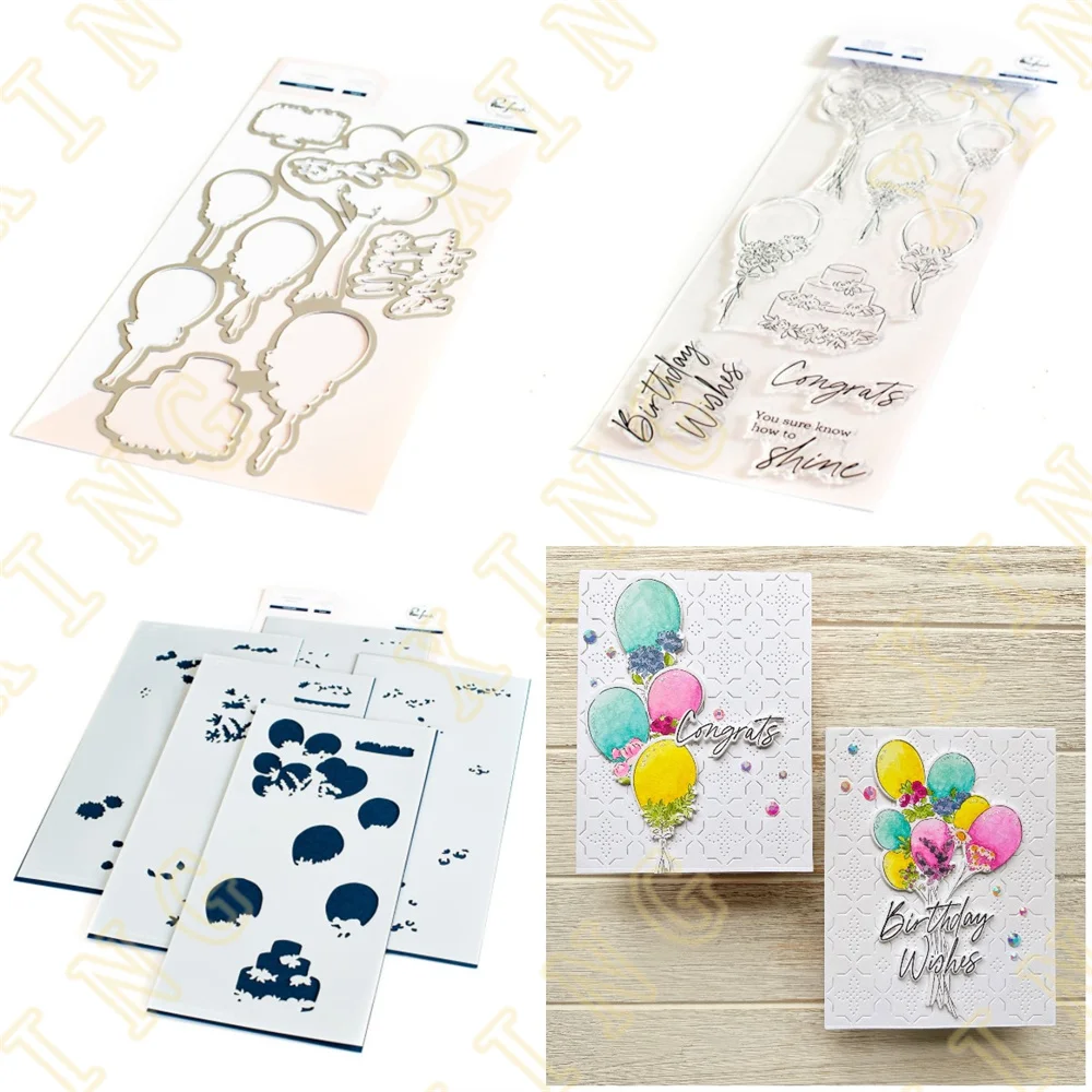 

Metal Cutting Dies Stamps Stencil for Scrapbook Diary Decoration Embossing Template Diy Handmade New Arrival Celebrate Washi