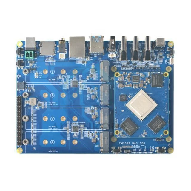 Фото CM3588 Plus-NAS-Набор для разработки RK3588 64-битный LPDDR5 16 ГБ/32 ГБ ОЗУ + 64 ГБ/256 ГБ ПЗУ Обчислительный модуль + Основная плата + Корпус + Вентилятор + Радиатор №3