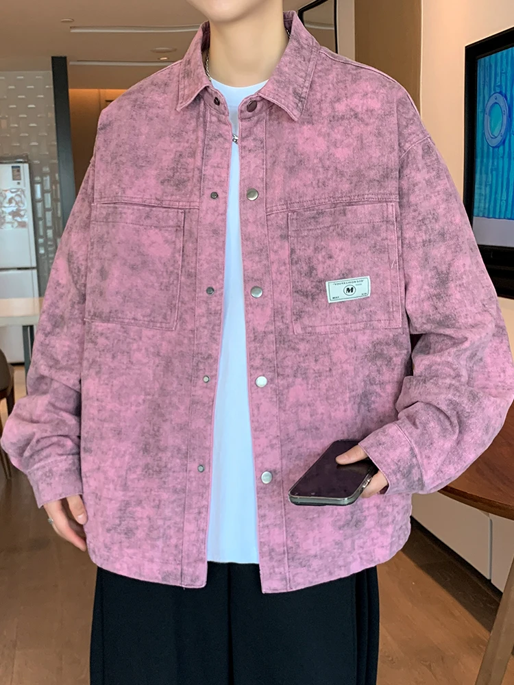 Джинсовое пальто мужская весна-осень 2024 новая модная красивая универсальная