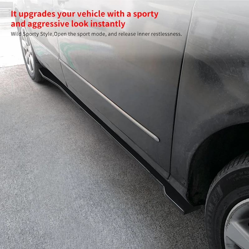 Новая регулируемая боковая юбка сплиттер спойлер рокер панель расширение