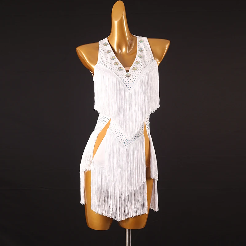 Платье для латиноамериканских танцев женское платье детское из спандекса на