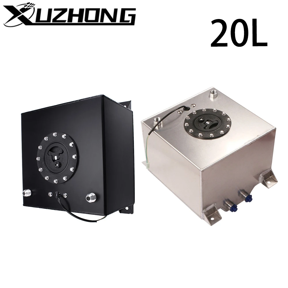 

20L Fuel Cell Tank Aluminum Racing Sender Drift Fuel Surge Tank 20L With Foam Inside With sensor