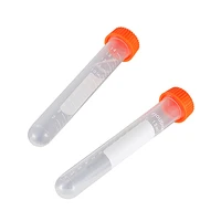 50pcsbag 15ml transparent centrifuge test tube vial plastic container with lids for lab sample specimen storage