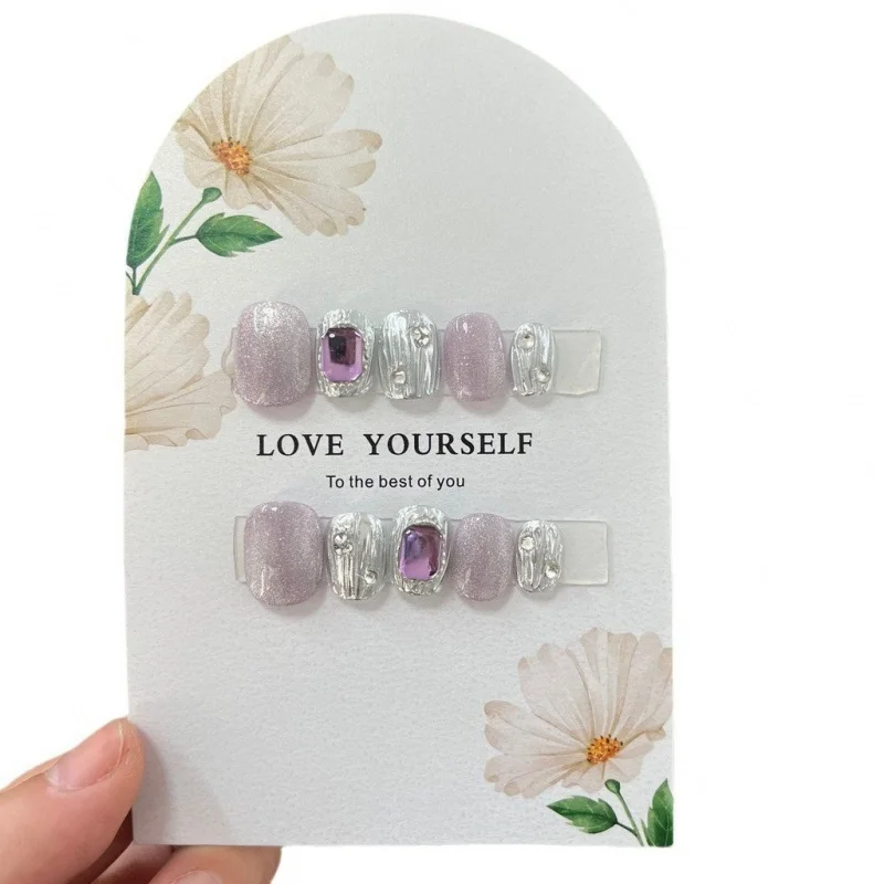 Misskitty ручной работы одежда Броня Короткие квадратные круглые фиолетовые