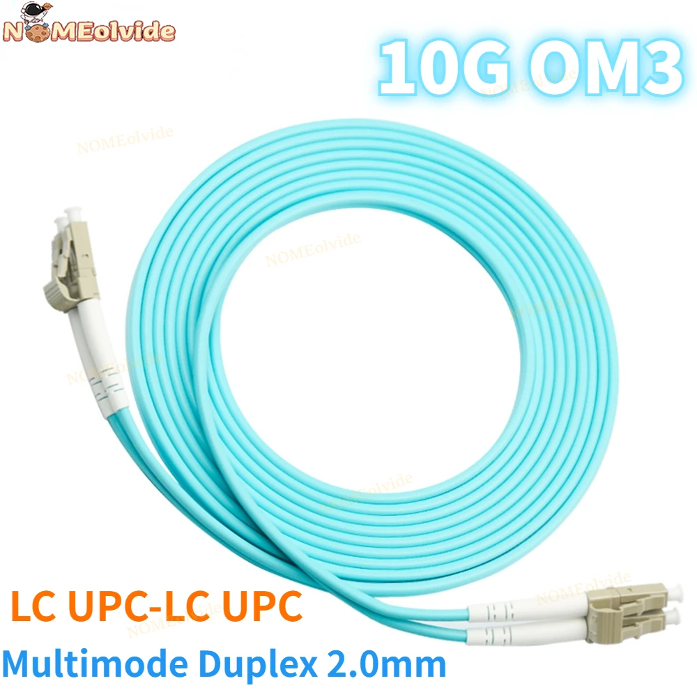 

10G OM3 LC UPC-LC UPC Multimode Duplex 2.0mm Fiber Patch Cable LC Fiber Optic Patch Cord Optical Fiber Cable
