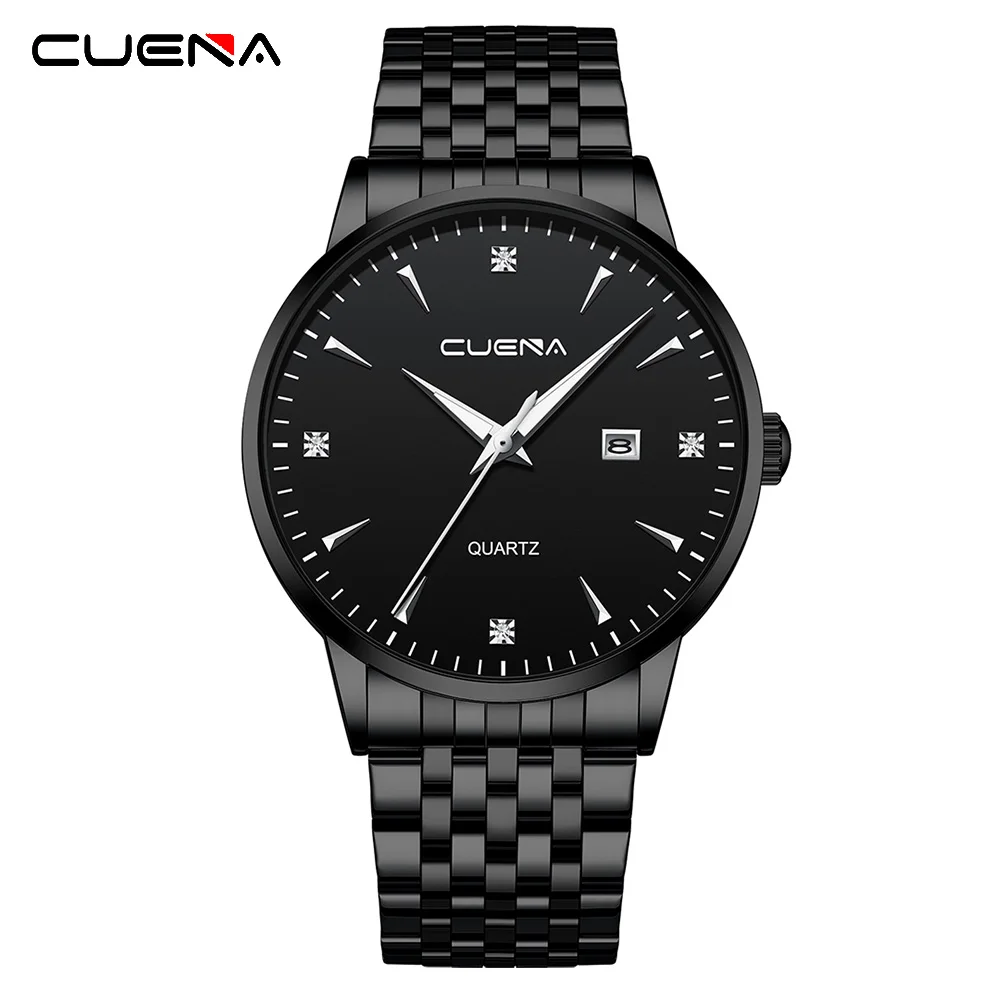 

Часы мужские Кварцевые водонепроницаемые с креативным циферблатом и бриллиантами