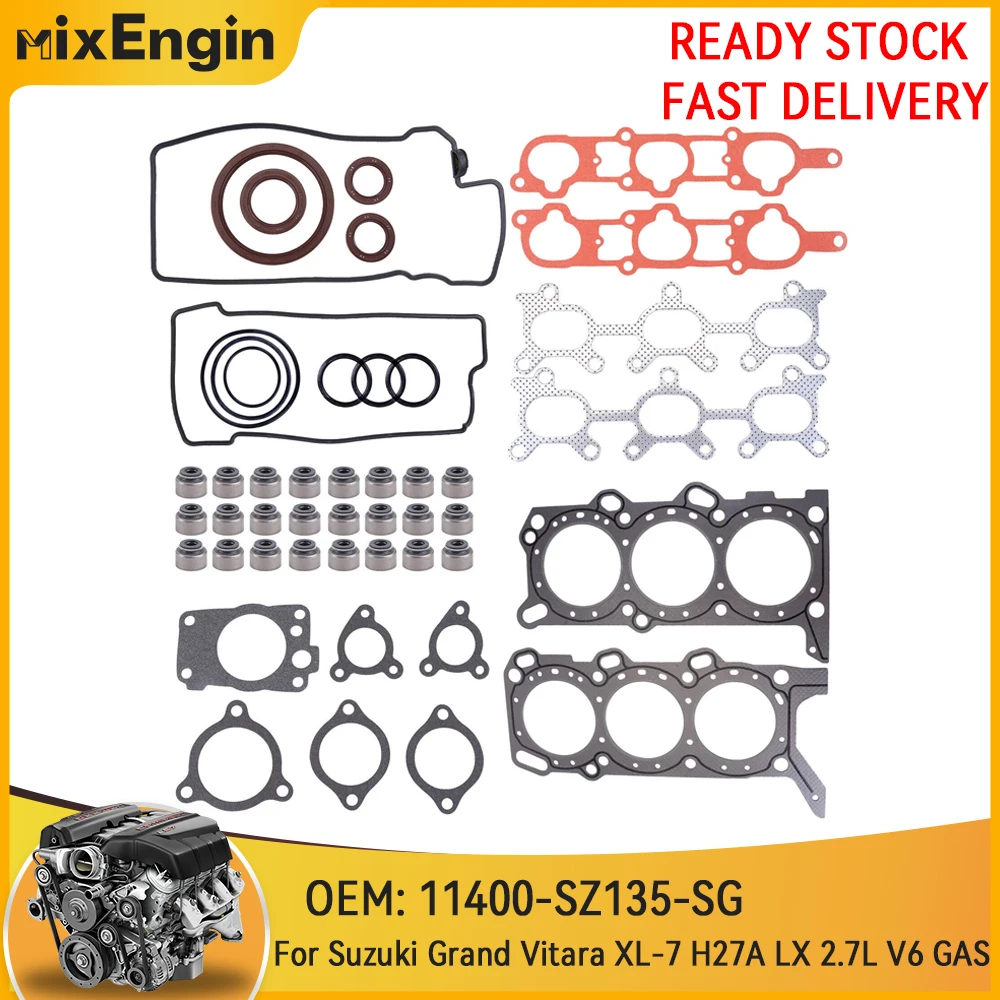 Фото Комплект прокладок головки блока цилиндров для Suzuki Grand Vitara XL-7 H27A LX 2.7L 24V V6 GAS 01-06 11400-SZ135-SG №1