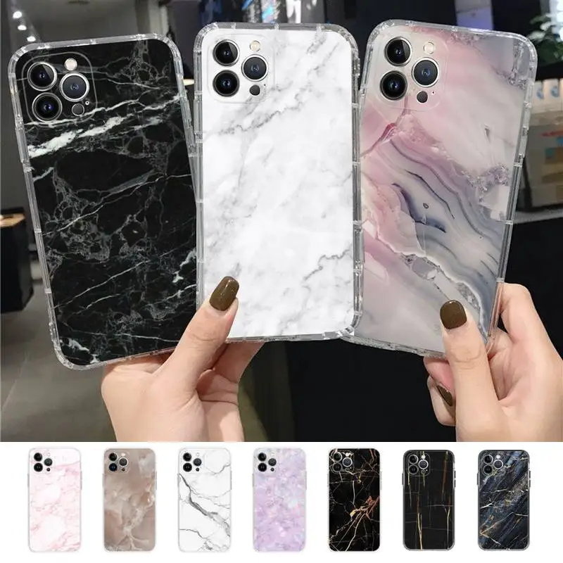 

Fashion Marble Phone Case for iPhone 11 12 13 mini pro XS MAX 8 7 6 6S Plus X 5S SE 2020 XR case