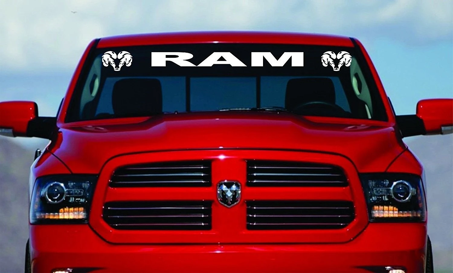 

Виниловая наклейка с логотипом на лобовое стекло Dodge Ram 40 дюймов 1500 2500 3500 (белый)