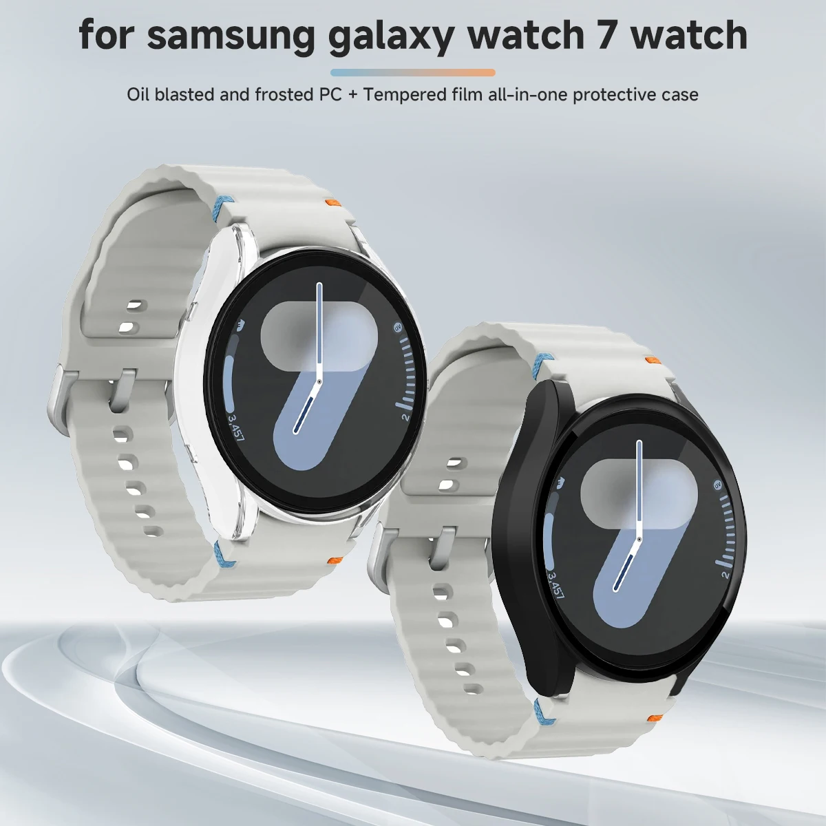 Ремешок силиконовый для Samsung Galaxy Watch 7 FE 6 4 Classic 5 pro 44 мм 40 43 47 45