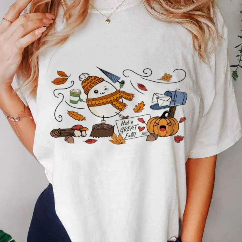 Женская одежда с коротким рукавом модная женская Повседневная футболка принтом